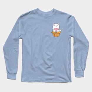 Cat Holding A Heart Long Sleeve T-Shirt